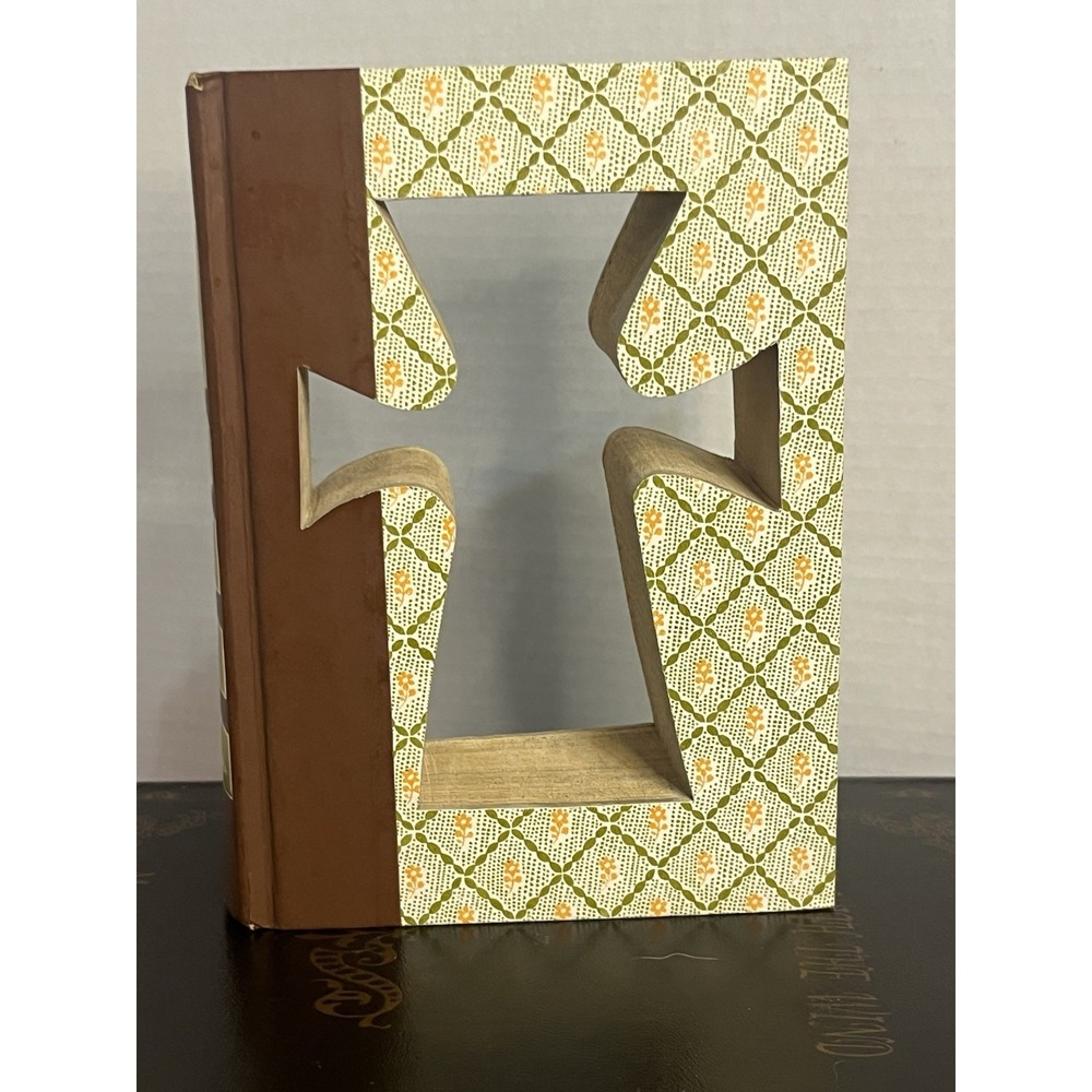 Cross Cut Readers Digest Condensed Book Collectible Display Decor‎ Green Brown